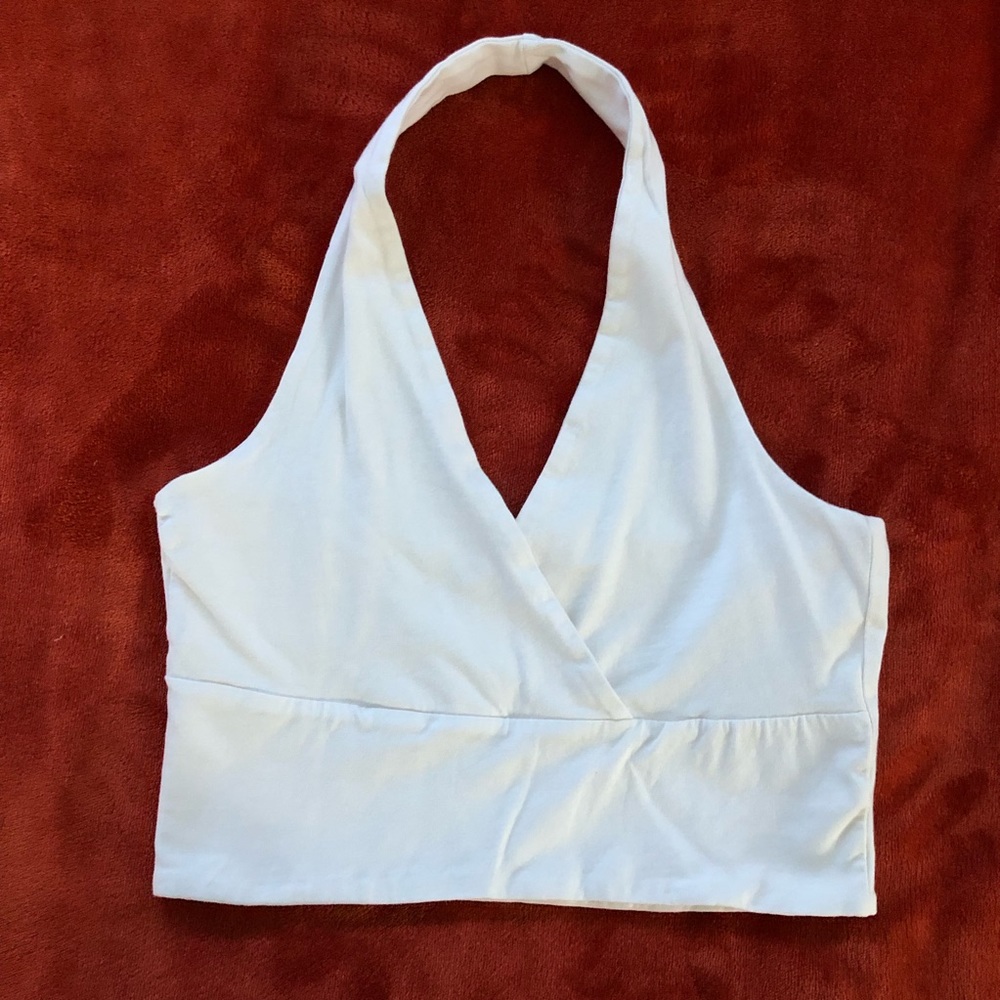 Cotton On White Halter Top